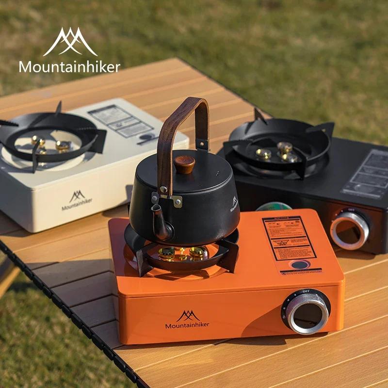 Mountainhiker 3500W High-Power Outdoor Portable Strong-Flame Cassette Stove, Tea Kettle Camping Stove Head, Commercial & Home Use