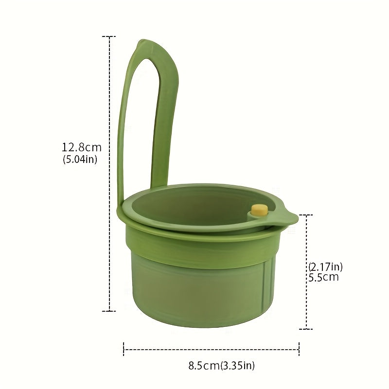 1 Piece – Press-Type No-Mess Sink Strainer, Food Residue Filter Basket, Food Waste Processor, Hanging Sink Drain Basket, One-Button Press Drain Basket, Removable Drain Basket, Sponge Drain Basket, Cloth Drain Basket