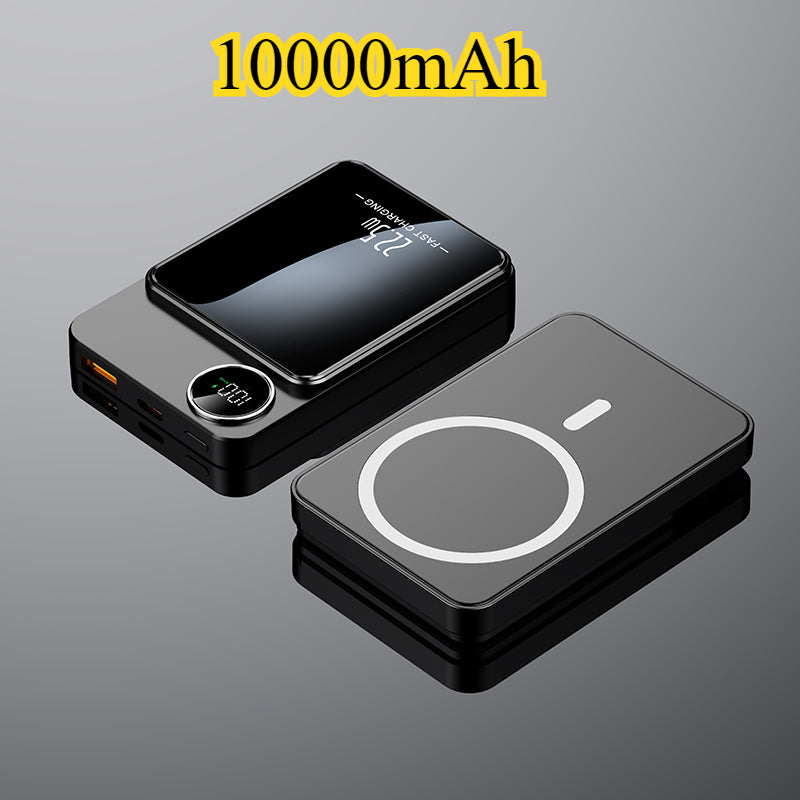 22.5W Fast Charging Support, 5000mAh/10000mAh Large Capacity, Charges Quickly & Boasts Long Battery Life, Easily Meets All-Day Power Needs. Features Magnetic Wireless Charging for Cord-Free Convenience.