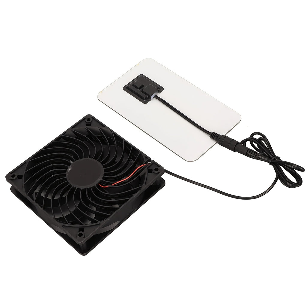 Solar Panel Fan Kit, IP65 Waterproof Solar Panel, Suitable for Greenhouse & Pet Ventilation, Outdoor Camping or Home Use | Solar Powered Fan with Detachable PV Module, Battery-Free Solar Panel for RV