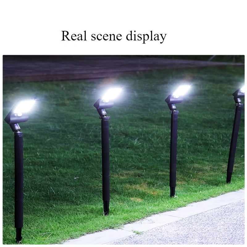 Large Capacity 1200mAh Battery Solar Small Street Light, Solar Light Outdoor Clip Courtyard Lawn Light Street Light Garden Light