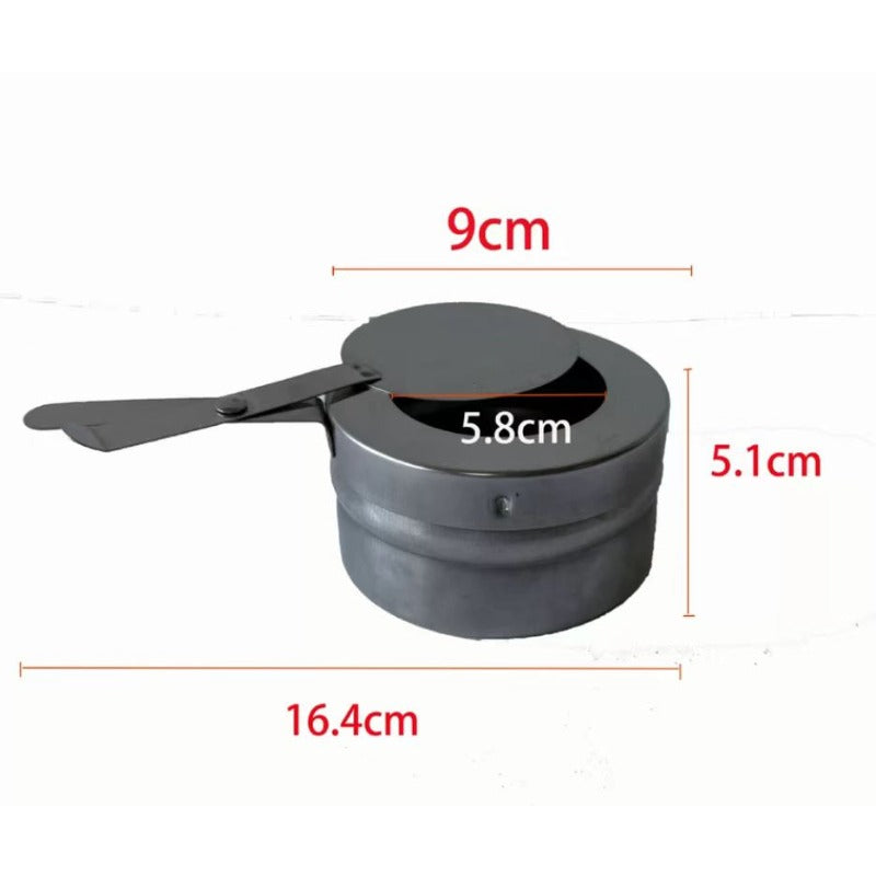 Restaurant Buffet Stainless Steel Alcohol Burner Core, Self-Service Outdoor Hot Pot & Dry Pot, Suitable for Solid & Liquid Alcohol