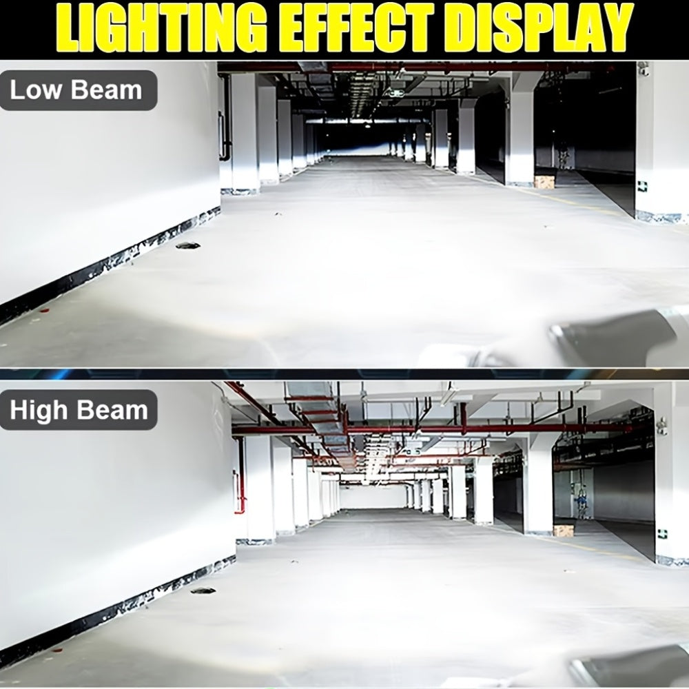 2PCS LED Car Headlights, Compatible - H4/9003/HB2 - 59800LM, 350W High/Low Beam, 6500K Cool White Light, 600% Brightness Increase, Plug-and-Play, Built-in & External Driver, Ultra-High Cooling Fan
