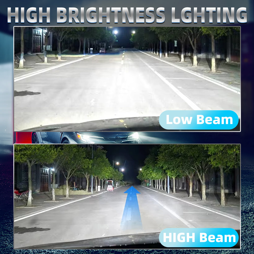 2-Pack LED Bulbs 6000K Super Bright White Light 60000 Lumens 200W Headlight H1/H4/H7/H11/9005/HB3/9006/HB4/9012 Universal, Fits Toyota, Nissan, Honda and Most Car Models, Copper Tube Design, No Decoding Errors