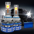 2-Pack H11 Car LED Headlights, H4 LED Headlights, 59400 Lumens, 6500K White Light, Compatible with H4/9003/HB2, 9005/HB3, 9006/HB4, 9012, H11/H9/H8/H7/H18, H1-QY024 Models, CSP Chip, Supports CAN Bus Error-Free Mode