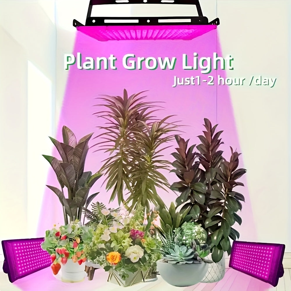 50 LEDs Full Spectrum Plant Grow Light, USB Powered Indoor Supplement Light, Hydroponic Grow Lamp for Vegetables, Succulents, Flowers & Fruits, Purple Light Ideal for Seed Germination