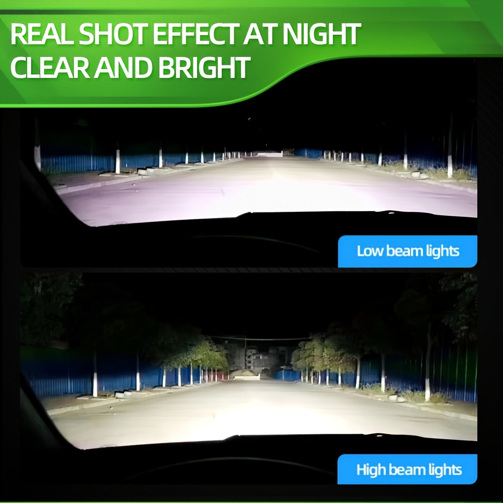 2-Pack LED Car Lights - D1s/D1R, D2s/D2R, D3s/D3R, D4s/D4R - 56000 Lumens, 6500K Cool White Light, 330W High/Low Beam Dual Mode, Illumination Distance 7874.02 inches, Super Bright LED Chips, No Battery Needed