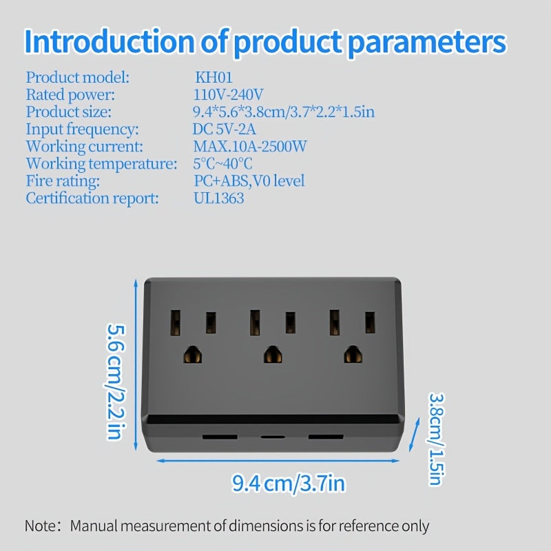 Three Ultra-small Wall Outlets, And Each Product Has A Total Of Six Power Outputs. At The Same Time, Taking Into Account The Mainstream DC Ports In The Market, USB And Tpye-c Are Included.
