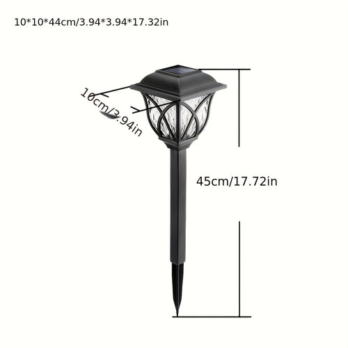 12PC Outdoor Solar Retro Checkered Landscape Lawn Light, Lawn Projection Lighting, Solar Garden Light, Courtyard Light, Pathway, Patio, Lawn, Sidewalk, Private Driveway, Outdoor IP44 Waterproof Solar Light
