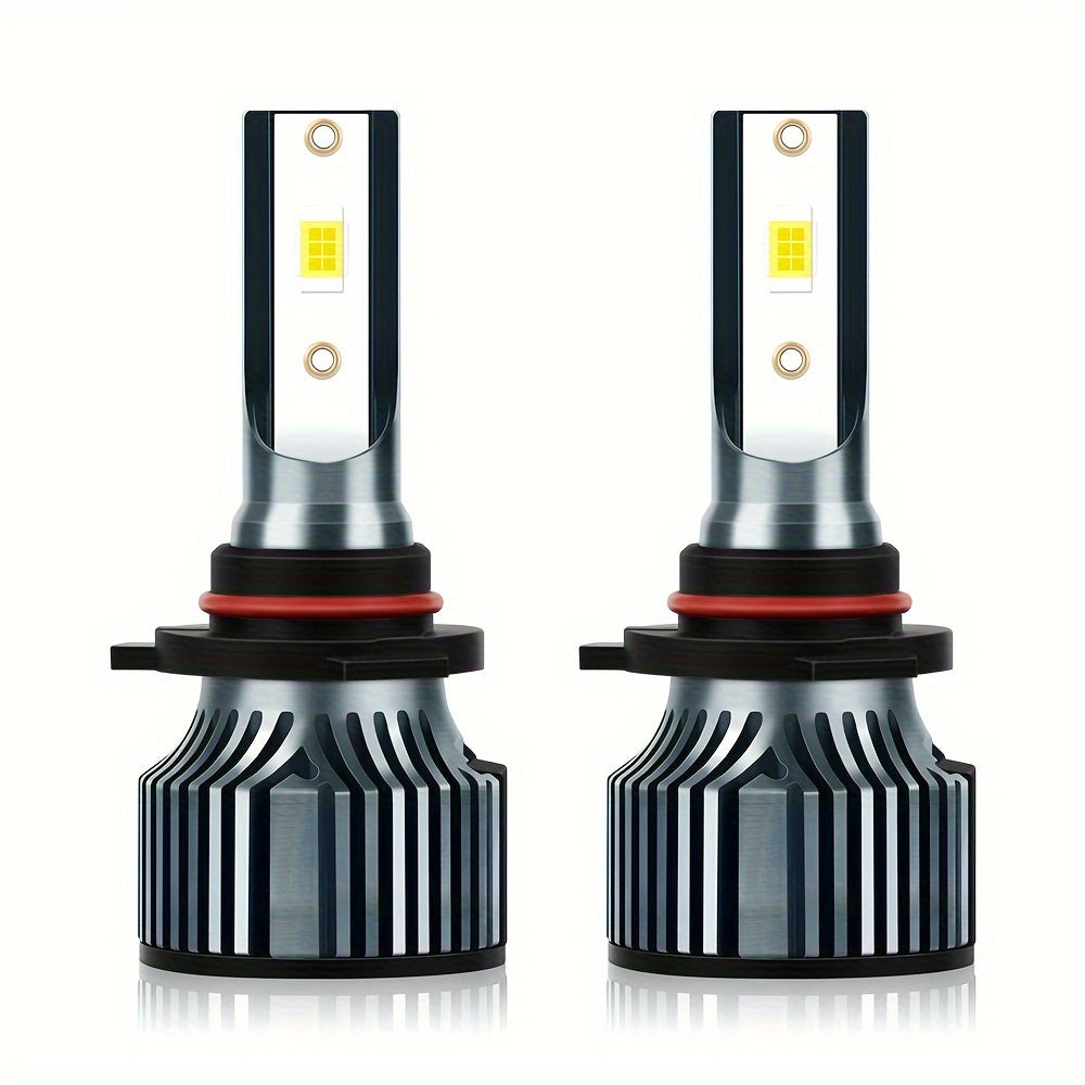 KINGSOFE 2-Pack Super Bright Upgraded Headlight 9005/HB3 for Vehicles, 28000LM 6500K White LED, 400% Brightness Increase, New Cooling System, Easy to Install, Battery Not Included