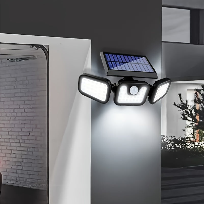Turn the Sunlight Saved During the Day into Courage for Your Night Journey Home, Fully Automatic Smart Sensor! No-Wiring Solar Street Light, Lights Up Instantly When Someone Approaches at Night