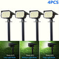 2/4/6-pack outdoor solar lawn lights, 46 LED ultra-bright solar yard lights, courtyard outdoor pathway lights, 3 brightness modes, solar spotlights, for yards, paths, courtyards, garages, lawns, pathways, cool white light. Wall light