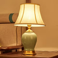 Vintage ceramic bedside lamp, modern minimalist home lighting