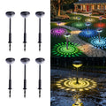 6-Piece Solar Courtyard Light, Outdoor Courtyard Path Light Shadow Light, Festival Wedding Atmosphere Decoration, Dusk to Dawn, Suitable for Garden, Courtyard, Path Festival Decoration, Wedding Atmosphere Decoration
