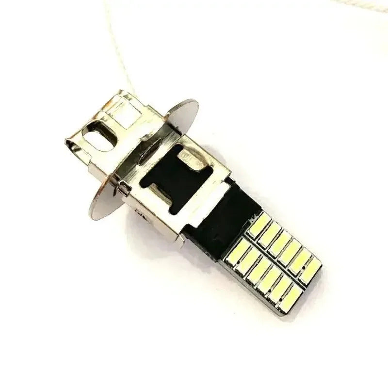 2-Pack H3 LED Car Headlight Fog Light Bulbs Car Driving Light 80W 12V 24V, No Battery Included