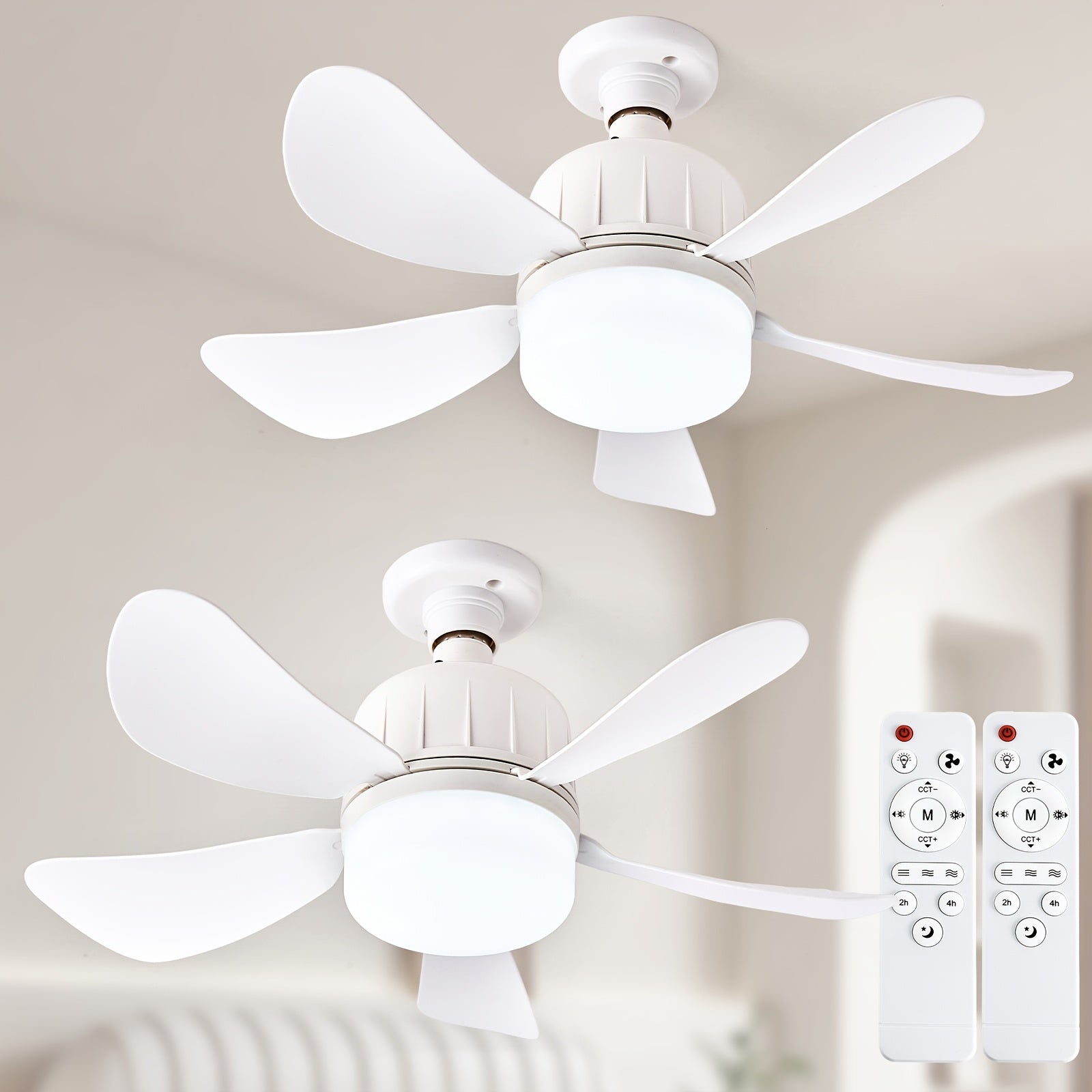 Ceiling Fan with Adjustable Blades, 3 Speed Levels, Overload & Short Circuit Protection, Energy-Saving Cooling Design for Living Room and Bedroom