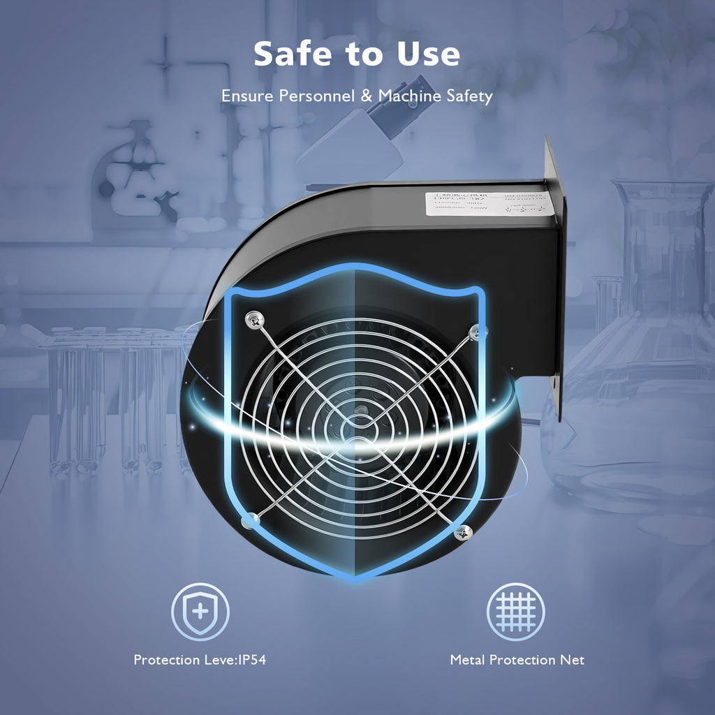 120W Pure Motor Blower Fan, High Efficiency Low Noise, Durable Long Lasting, for Industrial Ventilation and Heat Dissipation