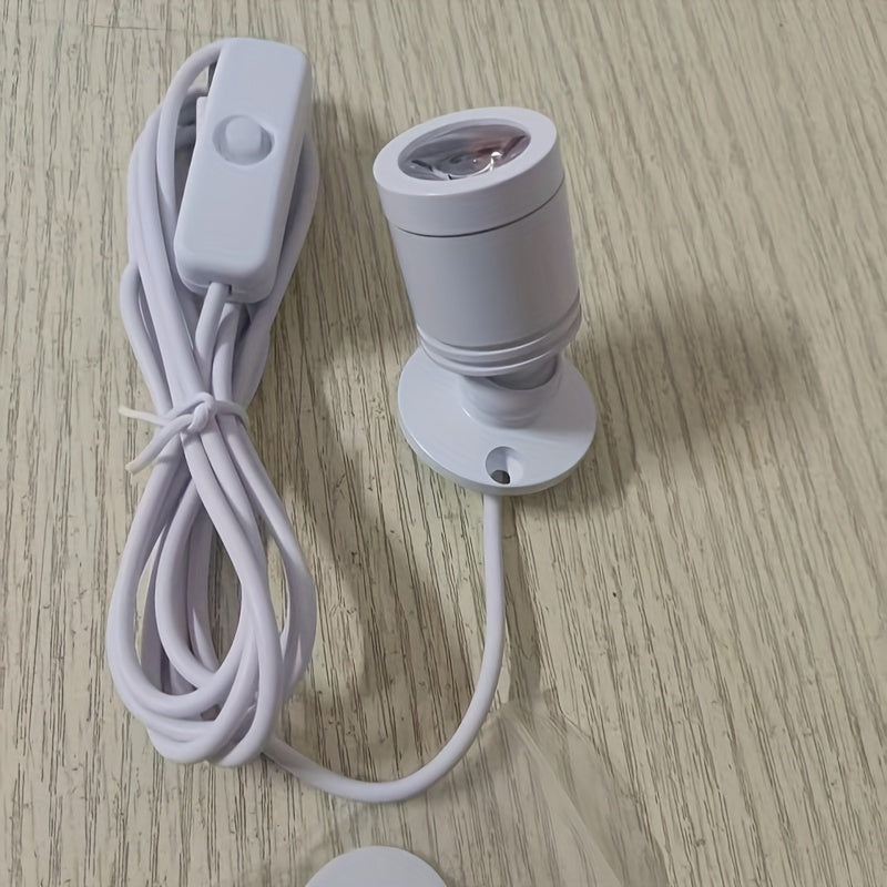 Mini rotatable LED USB 5V 1W 3W small spotlight, all-aluminum material, ceiling light with switch, suitable for exhibition counters, wine cabinets, bookshelves, small statues, art exhibitions, student reading