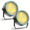 180W stage par light COB stage spotlight, backlight gold ultra-bright LED par light with light strip, DMX512 control, sound-activated retro upward lighting, suitable for events, clubs, weddings, theaters, churches, dance lighting