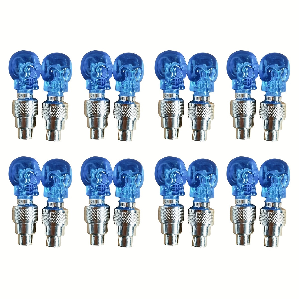 Kubidupi 4/8/16pcs Car Wheel Valve Stem Galloping Horse Light Fire Wheel Breathing Light Motorcycle Tire Valve Explosion-Proof, Sunproof & Waterproof, Red & Blue