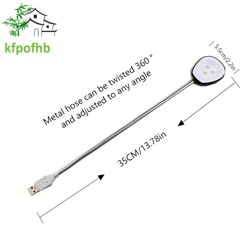 Universal USB light, metal flexible hose, lighting angle freely adjustable, soft light, portable, very suitable for living room, study, desk lamp, perfect gift for students/colleagues/friends