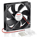 120mm 12V 0.45A 2-Pin DC Brushless Cooling Fan - 120x120x25mm - 105 CFM - 3000 RPM - Case Fan Compatible with Desktop Computer