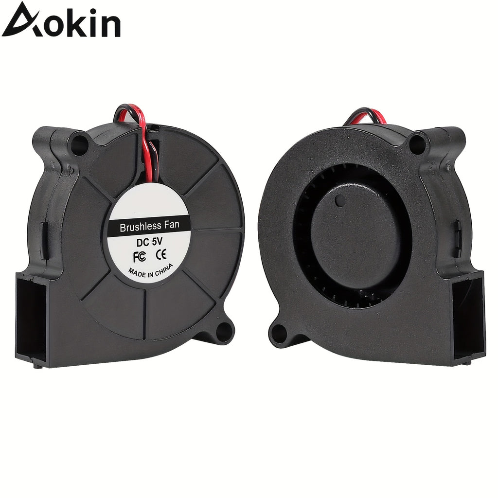 3Pcs 50mm 5015 Blower Fan 12V 24V Brushless Turbo Cooling Fan 50x15mm 2Pin for 3D Printer Hot End Extruder Cooler