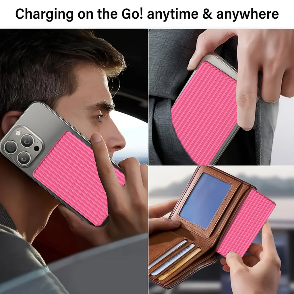 Magnetic Power Bank with a Capacity of 5000 Mah, Featuring Wireless Portability And 20W USB-C Fast Charging, Compatible with Iphone 15/14/13/12 Series