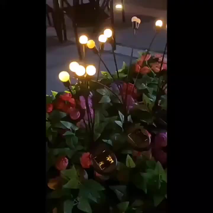 12 Solar Firefly Lights & 8 Solar Lawn Lights, IP44 Protection Rating, Designed to Illuminate Outdoor Pathways. Perfect for Enhancing Ambiance During New Year, Ramadan, and Lighting Up Home Courtyards and Gardens. Solar Spotlight