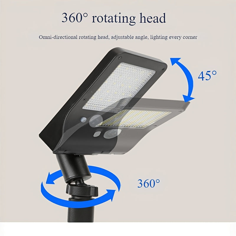 Large Capacity 1200mAh Battery Solar Small Street Light, Solar Light Outdoor Clip Courtyard Lawn Light Street Light Garden Light