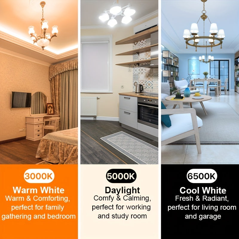 6-pack LED bulb A19 E26 9W 900lm 3000K 5000K 6500K