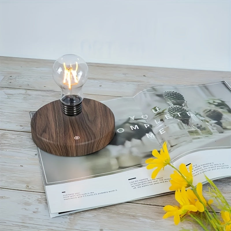 Modern magnetic levitation bulb - energy-saving, adjustable brightness, suitable for bedroom, office, bar and reading room decoration