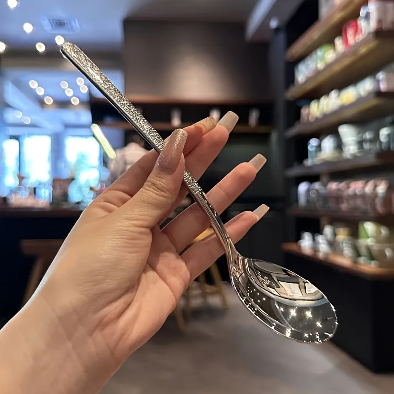 2 Pack Large Round Stainless Steel Ladle - Commercial & Home Kitchen Spoon, Large Serving Ladle with Heat-Resistant Short Handle, Drainage Holes for Easy Cleaning, Durable Stainless Steel Cutlery