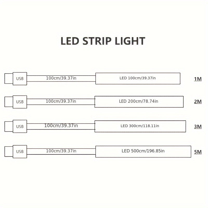 USB LED灯带有开关，柔软光带用于厨房房间楼梯照明