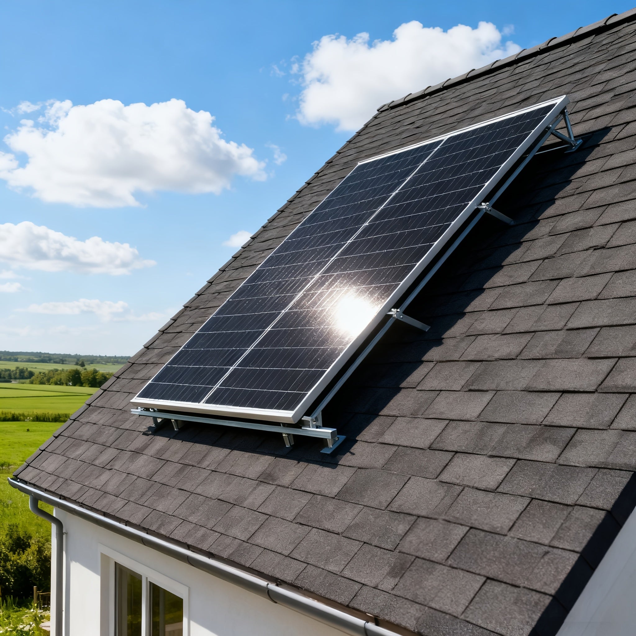 太陽能板 100 瓦 12 伏，高效單晶體太陽能 PV 模組電源充電器，適用於露營車、船舶、屋頂農場電池和其他離網應用，單片 100W