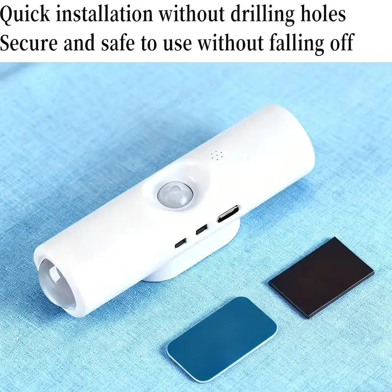 1 RGB cat eye sensor wall light, 7 color modes and stepless dimming LED spotlight, rechargeable plug-and-play ambiance light, modern aesthetic decorative lighting suitable for bedrooms, hallways and stairs