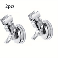 2-Pack Suction Cup Shower Head Holder - Adjustable Height No-Drill Bracket for Bathroom, Shower, Toilet, Home, Rental, No Nails No Drilling, Adjustable Swivel Lift, Anti-Slip Fixed Mount