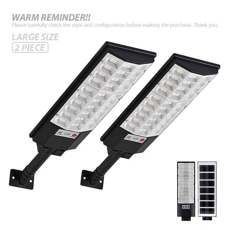 2 Pack / 1 Pack - Solar Outdoor Street Light, Home/Commercial Street Lighting, Super Bright Security Street Light, Automatic Sensor Switch with PIR Motion Sensor - Perfect for Street Lighting, Garden, Garage, Backyard, Doorway, RV Lighting