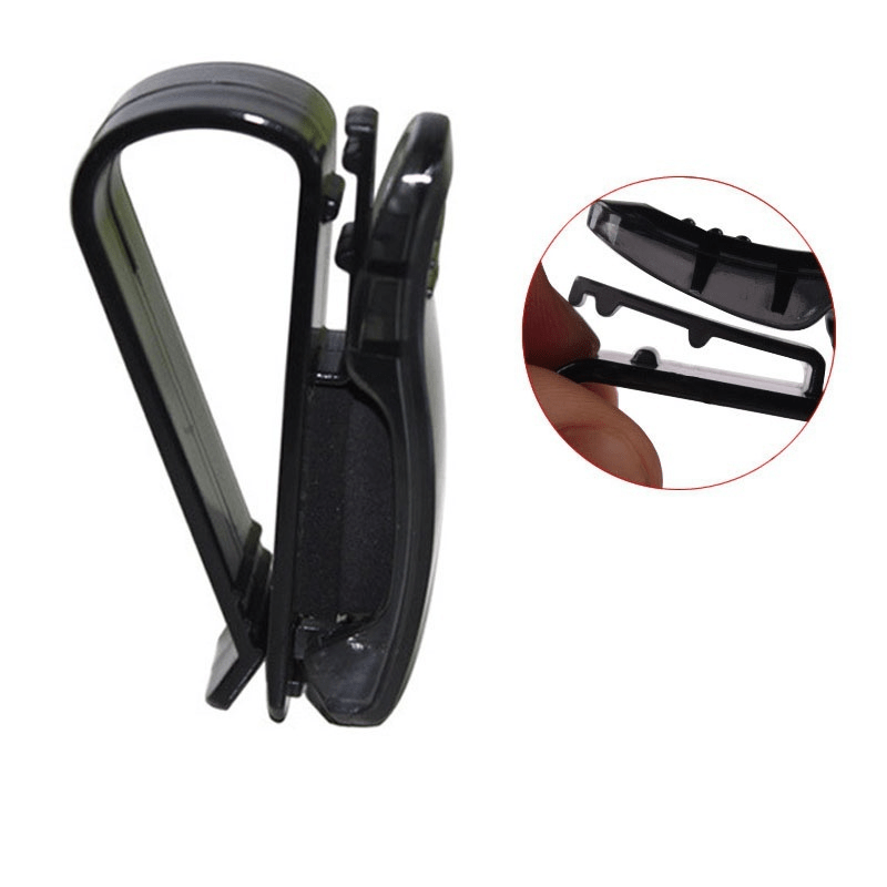 2pcs Universal Car Sun Visor Sunglasses & Ticket Card Clip Storage Organizer – Vehicle Auto Accessory