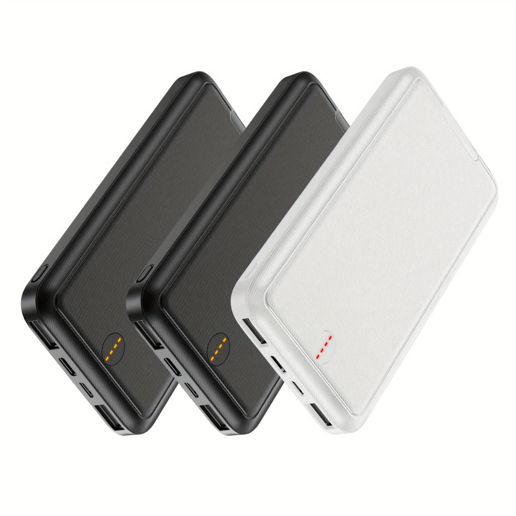 Three 10000mAh Power Banks with 5V3A Fast Charging for Mobile Phones, Tablets, Heated Jackets, And All-around Charging