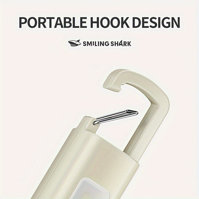 1 Unit of The SMILINGSHARK SD1023 Portable LED Flashlight, Featuring a Super Bright Handheld Zoomable Design, USB Rechargeable Capability, Colorful Appearance, a Hook Lock Feature, And Functions As a Power Bank
