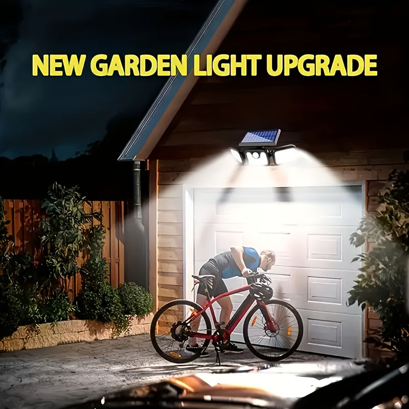 Outdoor Solar Street Light, LED Wall Light, Smart Motion Sensor Garden Light, 3 Lighting Modes, Smart Light Control, Perfect for Garden, Courtyard, Pathway, Solar Panel Light, Wall Mounted Light, Security Sensor Light, Super Bright Solar Light