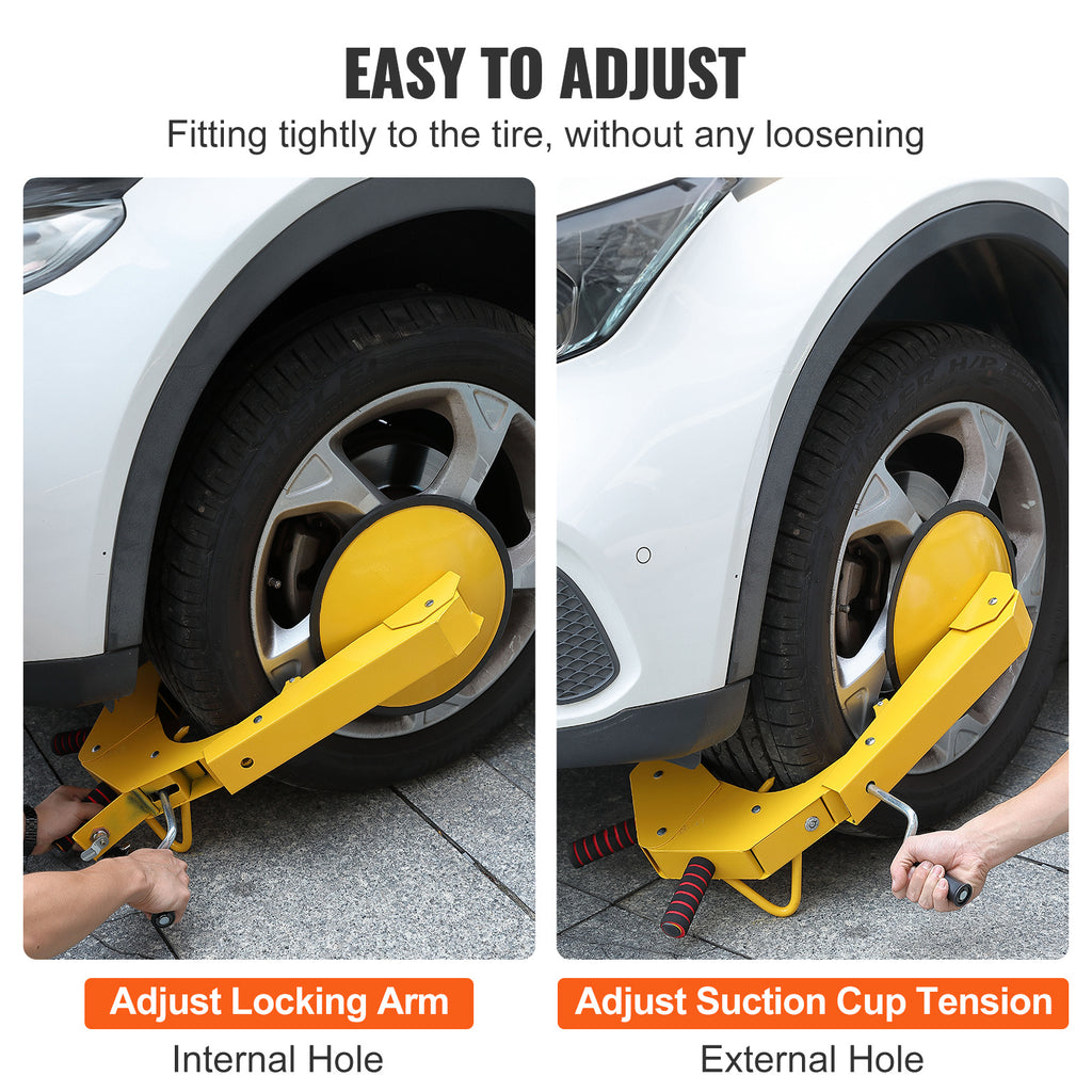 VEVOR Wheel Lock – 1-Pack Trailer Wheel Lock, Heavy-Duty Anti-Theft Tire Lock for RVs, Trailers, Cars, Trucks, SUVs