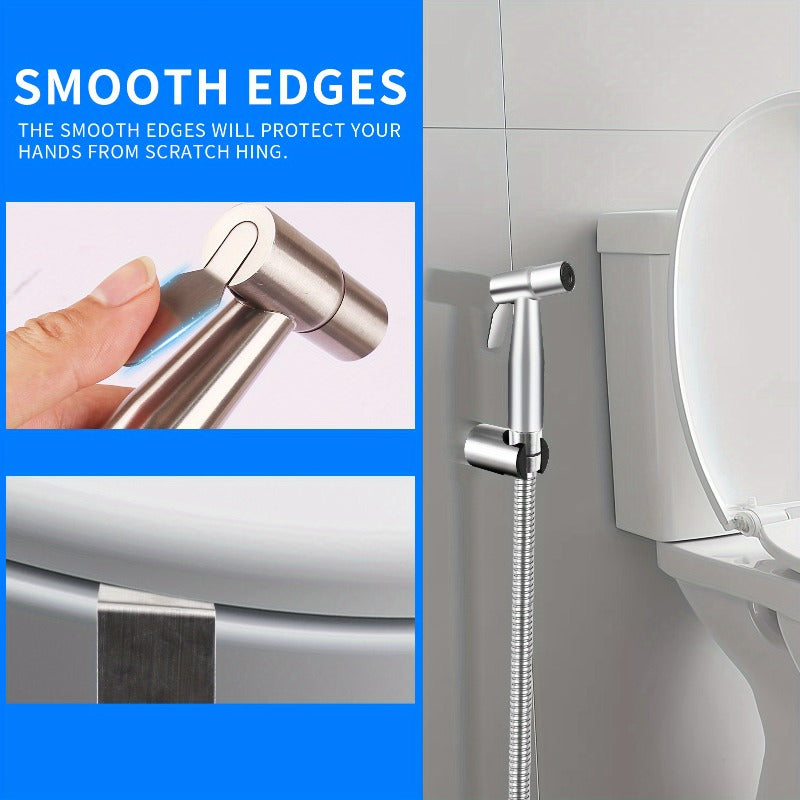 1Set (13pcs) Portable Bidet Sprayer for Toilet - 304 Stainless Steel, USA Standard, Adjustable Water Pressure, Fits Bidet Seat, Bidet Toilet, Bidet Attachment - Toilet Companion Cleaner