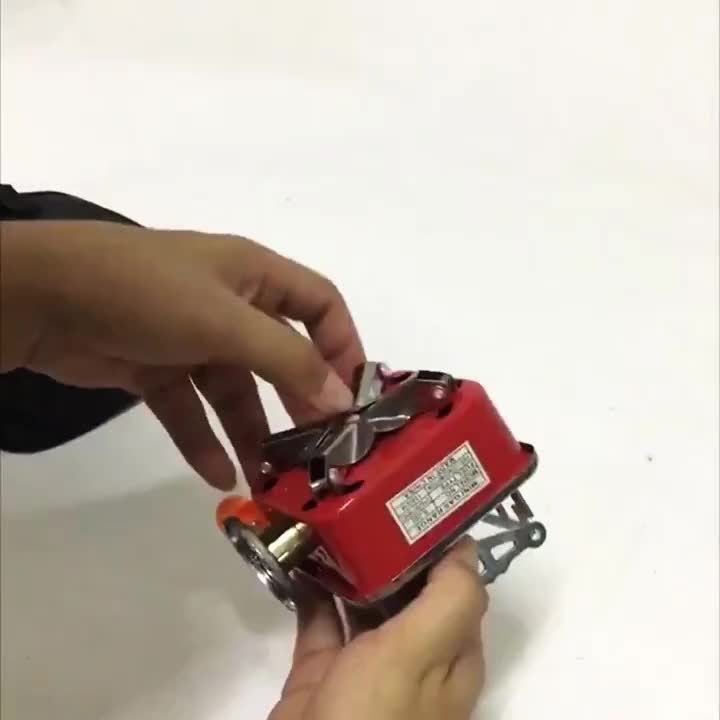 Portable Windproof Folding Stove - Lightweight & Compact Camping Stove with Adjustable Flame, Ideal for Backpacking, Hiking, Picnic & Home Emergency - Essential for Solo & Group Camping