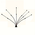 LED Plant Grow Light with 2/4/5/6 Lamp Heads, Full Spectrum Clip-On Grow Light for Indoor Plants, 5 Brightness Levels, 3/9/12H Timing Function