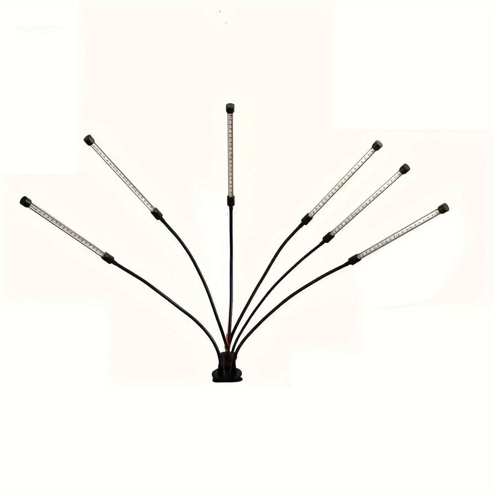 LED Plant Grow Light with 2/4/5/6 Lamp Heads, Full Spectrum Clip-On Grow Light for Indoor Plants, 5 Brightness Levels, 3/9/12H Timing Function