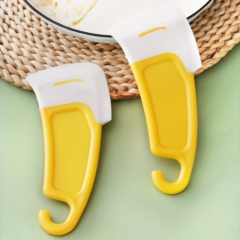 1/3/5Pcs Multifunctional Silicone Cleaning Scraper, Soft Kitchen Silicone Scraper, Flexible Head Cleaner for Removing Oil Stains and Water Marks on Pots, Pans and Stovetops