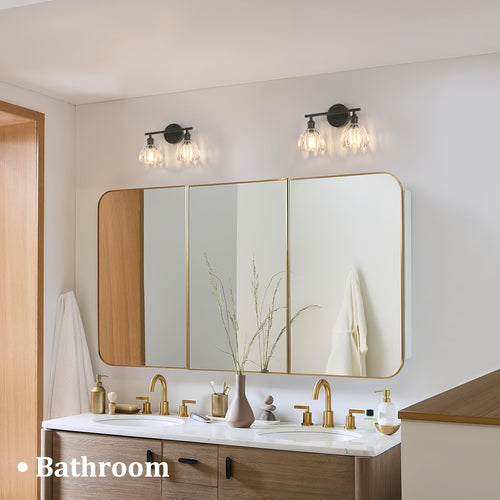 1-Piece Modern Elegant Wall Light, Vanity Light with Glass Shade, Suitable for Living Room, Kitchen, Bedroom, Balcony, Stairs, Entryway, Holiday Party, Garage, Café, Easy Installation | Bedroom Lighting, Bulb Not Included