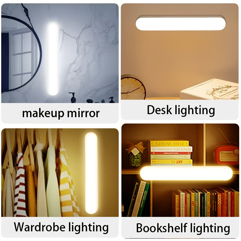 Rechargeable Wireless Touch Sensor Light Magnetic Mount Cabinet Light Kitchen Light Portable Vanity Mirror Light